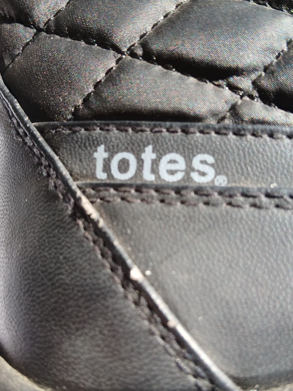 totes Quilted Faux-Fur Lace-Up Winter Boots - Black